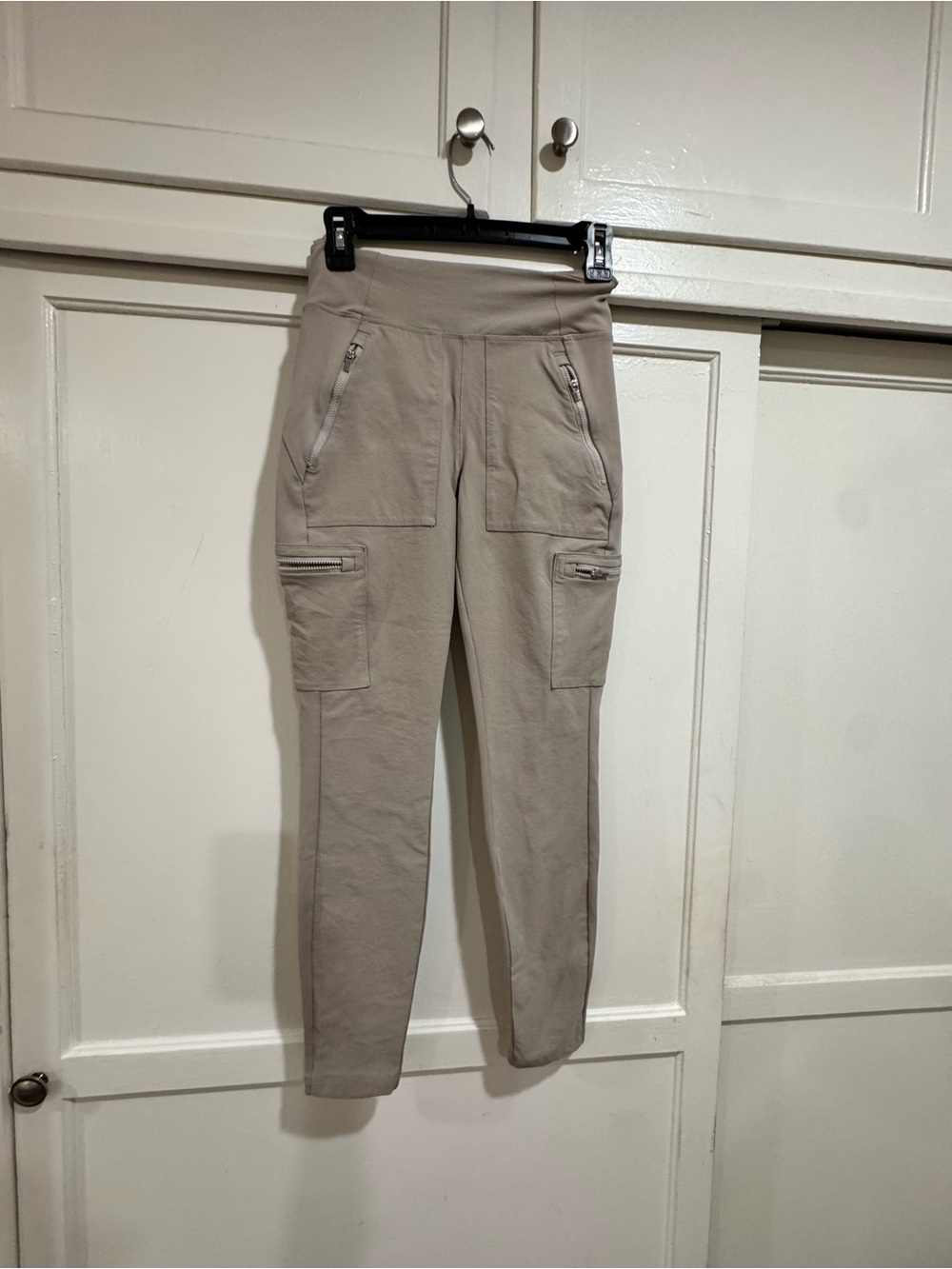 Athleta Women’s High-Waist Cargo Jogger Hiking  Pants - Beige